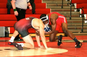 Troy Sterling (Cortland) dec. Dan Graff (Oneonta) 7-5, 157 lbs (2)