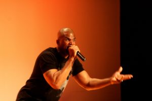 Darryl McDaniels is anything but a boring speaker. Image courtesy of Vincent Crabtree